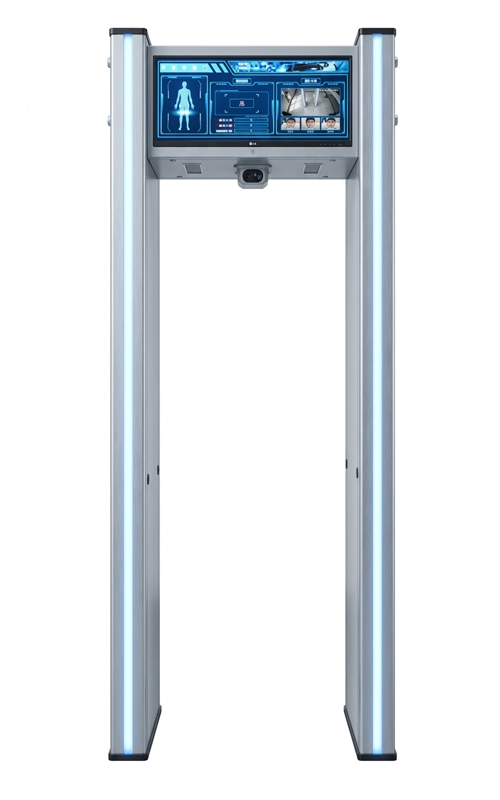 Go-Safe Intelligent Series walk-through metal detector front view, freestanding security archway