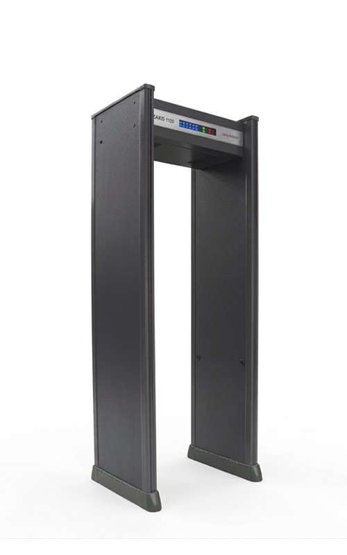 Go-Safe walk-through metal detector front view, freestanding security archway