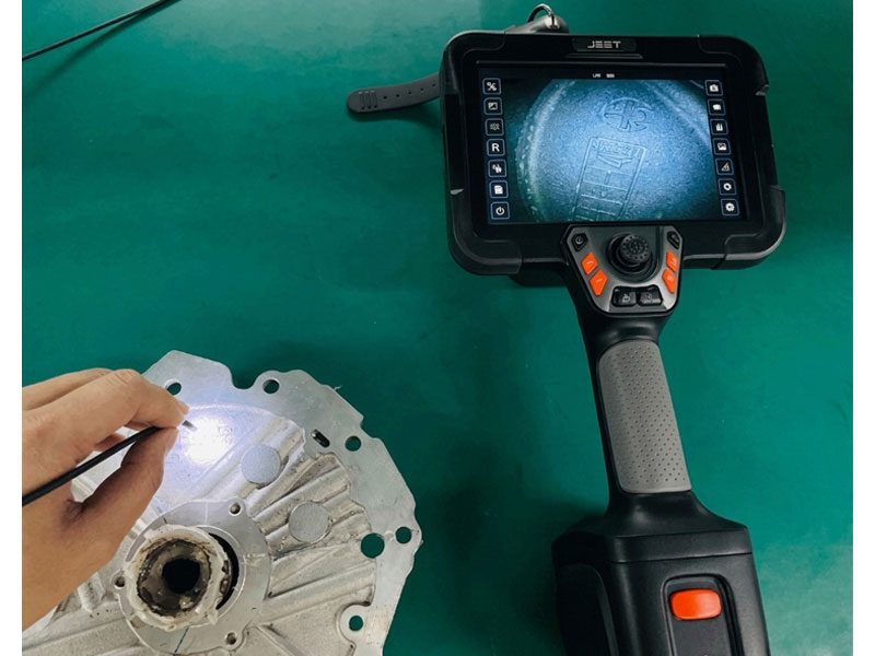 Aviation borescope probe and inspection unit used for on-wing aero-engine maintenance