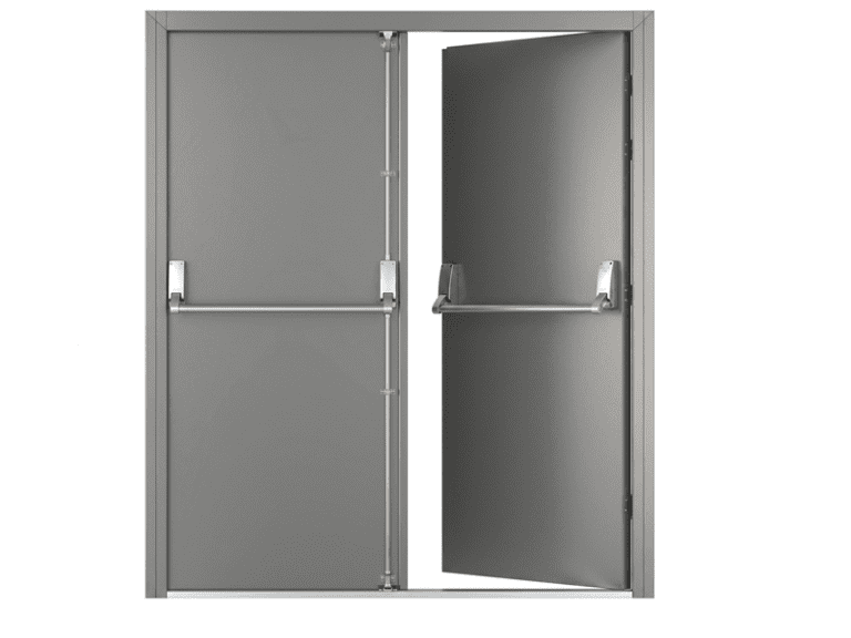 Push Bar with Vertical Rod System — Double Leaf